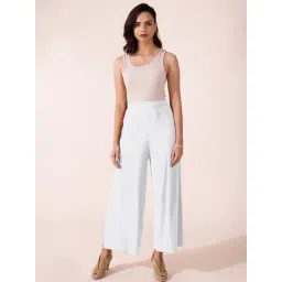 Go Colors! White Solid Palazzo-picture-28