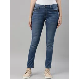Go Colors Women Blue Skinny Fit Light Fade Jeans-picture-36