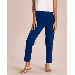 go colors Women Flat-Front Relaxed Fit Pants-picture-16