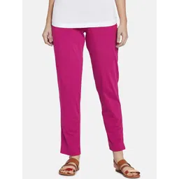 Go Colors Women Pink Regular Fit Solid Regular Trousers-picture-39