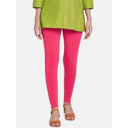 Go Colors Women Pink Solid Ankle-Length Leggings-picture-40