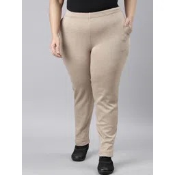 Go Colors Women Plus Size Tailored Tapered Fit Trousers-picture-27