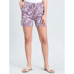 Go Colors Women Printed Lounge Short-image-47