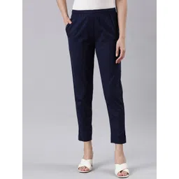 Go Colors Women Relaxed Pleated Trousers-picture-17