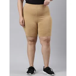 Go Colors Women Slim Fit Mid-Rise Cycling Sports Shorts-picture-31