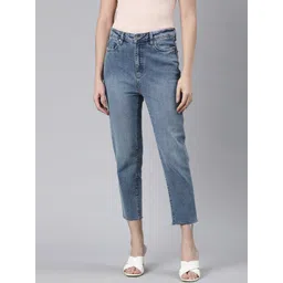 Go Colors Women Straight Fit Light Fade Cropped Jeans-picture-43