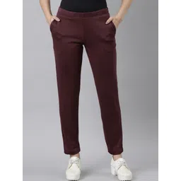 Go Colors Women Tailored Mid Rise Tapered Fit Trousers-picture-25