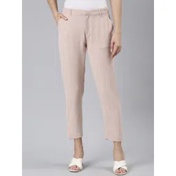 Go Colors Women Tailored Tapered Fit Trousers-picture-10