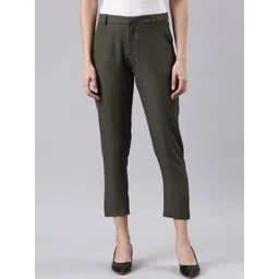 Go Colors Women Tailored Tapered Fit Trousers-picture-19