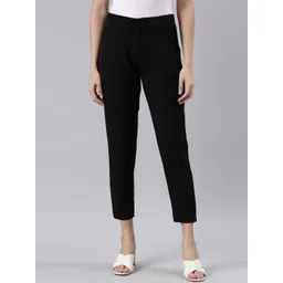 Go Colors Women Tailored Tapered Fit Trousers-picture-18