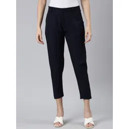 Go Colors Women Tailored Tapered Fit Trousers image 1