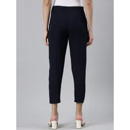Go Colors Women Tailored Tapered Fit Trousers image 4