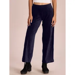 Go Colors Women Wide Leg Loose Fit Cotton Trousers-picture-26