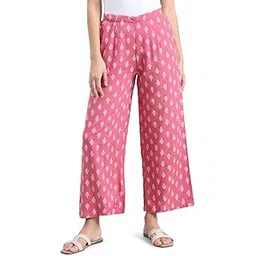 Soft Viscose Printed Palazzo Full Length for Women| Breathable, Mid Rise-image-8