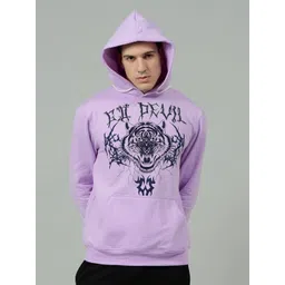 GO DEVIL Men Graphic Printed Hooded Sweatshirt-picture-22