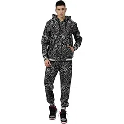 Go Devil Men Hoodie & Track Pants Co-Ord Set Design Printed Black and White Style Jacket with Pant Co ord Sets Mens.-picture-10