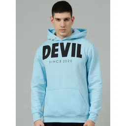 GO DEVIL Men Printed Hooded Sweatshirt-picture-10