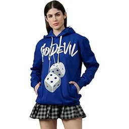 go devil Printed Hoodie for Women | Printed Hooded Sweatshirt for Women-picture-47