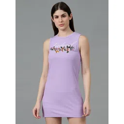 GO DEVIL Women Printed Bodycon Mini Dress-picture-23