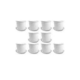 go hooked 8 Inch Duro Pot for Plants with Saucer Tray-picture-32