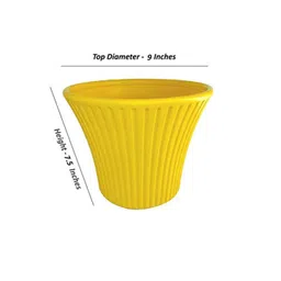 go hooked Small Sunshine Planter Pot for Indoor & Outdoor Plants image 2