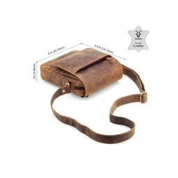 Goatter Men Leather Messenger Bag image 2