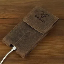 goatter Unisex Hunter Leather All With 6.5" Inch Backcase For iPhone 12 Pro Mobile Pouch Coffee Color [Got-20-04]-picture-27