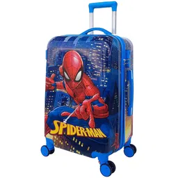 gocart Small Cabin Suitcase (24 inch) 4 Wheels - Hard Shell Lightweight Kids Carry On Luggage Rolling Suitcase Travel Trolley Bag - Blue-picture-25