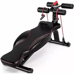 GOCART WITH G LOGO Adjustable Sit Up Bench/Weight Bench, Multi-function Bench with Large Backrest for Full-Body Workout & Strength Training – Support up to 205 KG (Black)-picture-13