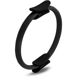 GOCART WITH G LOGO Yoga Circle Exercise Pilates Ring with Full Body Toning Fitness for Stretching, Relaxation (Black)-picture-29