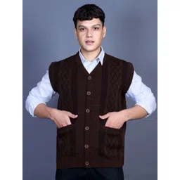 GODFREY Men Argyle V Neck Sweater Vest-picture-15