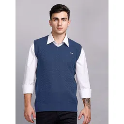 GODFREY Men Cable Knit V-Neck Sweater Vest-picture-18