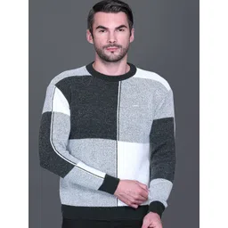 GODFREY Men Checked Woollen Pullover-picture-20