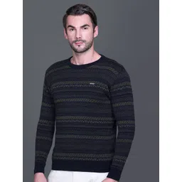 GODFREY Men Striped Woollen Pullover-picture-23