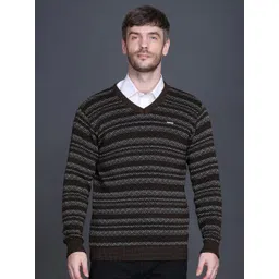 GODFREY Men V-Neck Striped Pullover-picture-13