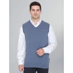 GODFREY V-Neck Cotton Sweater Vest-picture-39