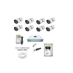 Godrej SeeThru 1080P Full HD White CCTV Camera Kit with Hard Disk, Godrej 2MP 4 BULLET 4 DOME 1 TBHD-picture-20