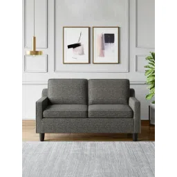Godrej Interio Candour Dark Grey Wood 3 Seater Sofa-picture-21