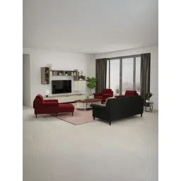 Godrej Interio Flight Red Pinewood 1 Seater Sofa-picture-31
