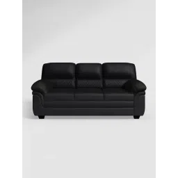 Godrej Interio Orleans Plus Black Wood 3 Seater Sofa-picture-46
