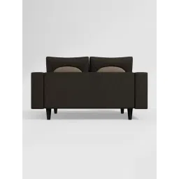 Godrej Interio Pangram Taupe Brown Solid Wood 2 Seater Sofa image 5