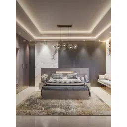 Godrej Interio Ray Grey & Brown Engineered Wood King Bed with Motorized Storage-picture-38