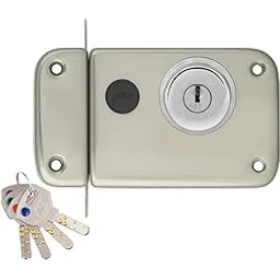 Godrej Locking Solutions and Systems 2340 Key Door Lock (Silver, Satin Finish)-picture-13