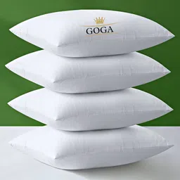 goga LUXURY Cotton Solid Sleeping Pillow Pack of 4-picture-15