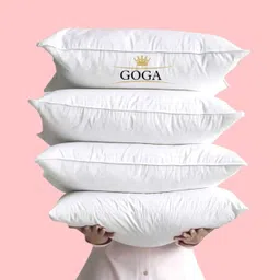 goga LUXURY Cotton Solid Sleeping Pillow Pack of 4-picture-16