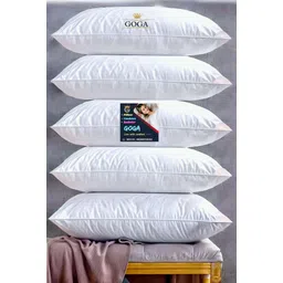 goga LUXURY Cotton Solid Sleeping Pillow Pack of 5-picture-19