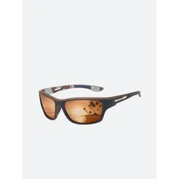 goglassic Unisex Polarised and UV Protected Rectangle Sunglasses Rider-V1-Brown-picture-37