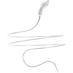 goho Elegant Snake Design Silver Arm Cuff For Women-picture-39
