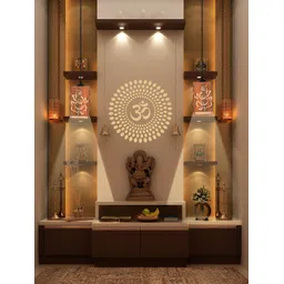 Gojeeva Brown 2 Pieces Wooden 10 Watts Traditional Rectangular Ceiling Lamps-picture-12