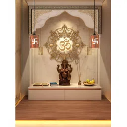 Gojeeva Brown 4 Pieces Rectangle Textured Wooden Traditional Ceiling Lamps-picture-14